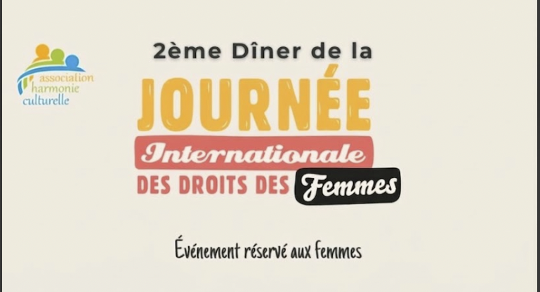 Dîner Journée Internationale des Droits des Femmes — Harmonie Culturelle